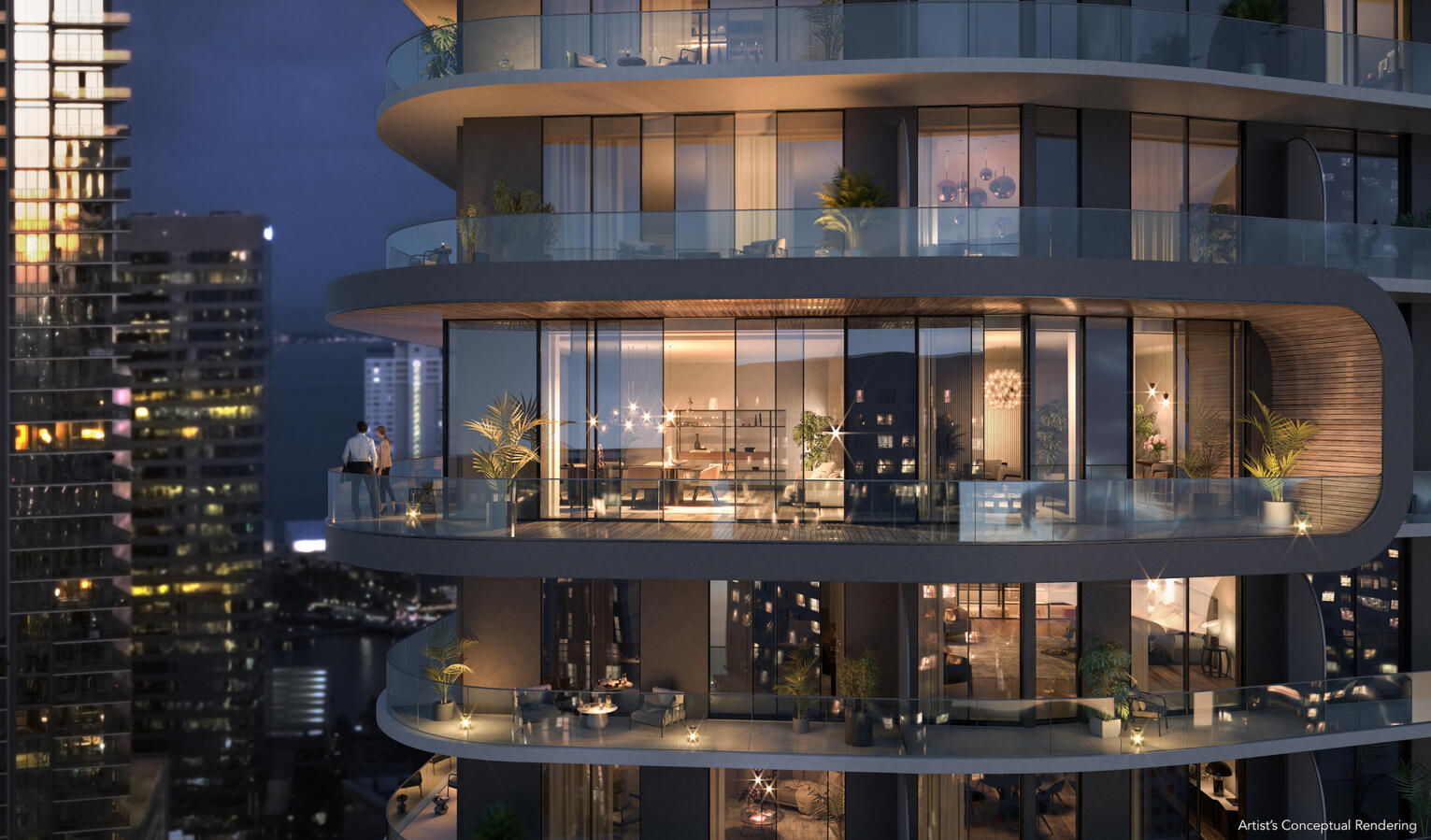 Private balconies
